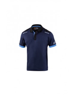 SPARCO POLO TECH TOLEDO NAVY BLUE/LIGHT BLUE TG. M